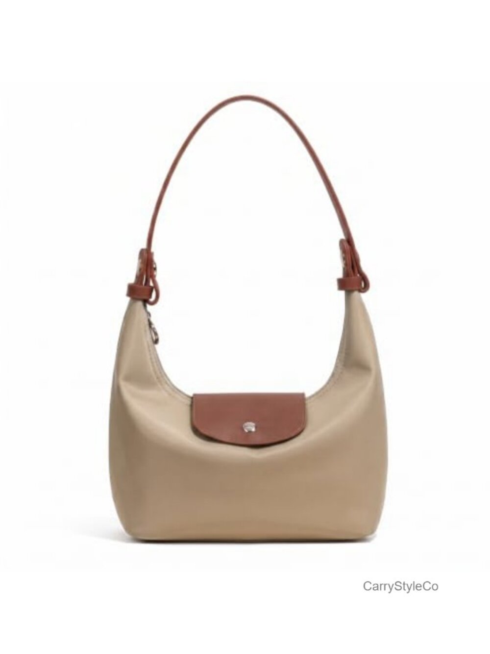 Convertible Crescent Dumpling Nylon Crossbody Bag Mini 3-in-1 Purse